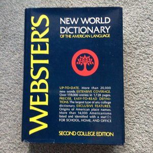 Webster's New World Dictionary of the American Language Second College Edition